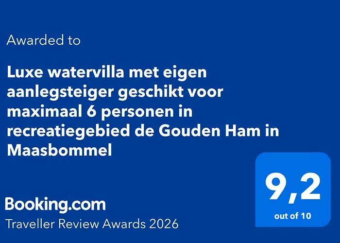 Feriehus Luxe Watervilla Met Eigen Aanlegsteiger Geschikt Voor Maximaal 6 Personen In Recreatiegebied De Gouden Ham In Maasbommel